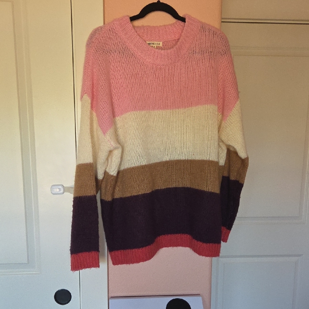 Colorful Striped Women's Sweater